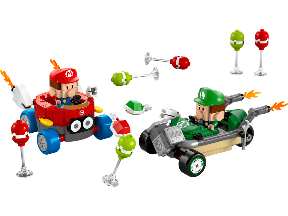 Конструктор Лего Супер Марио Бэби Марио против Бэби Луиджи | LEGO Super Mario Baby Mario 72034, 295 деталей (7+)