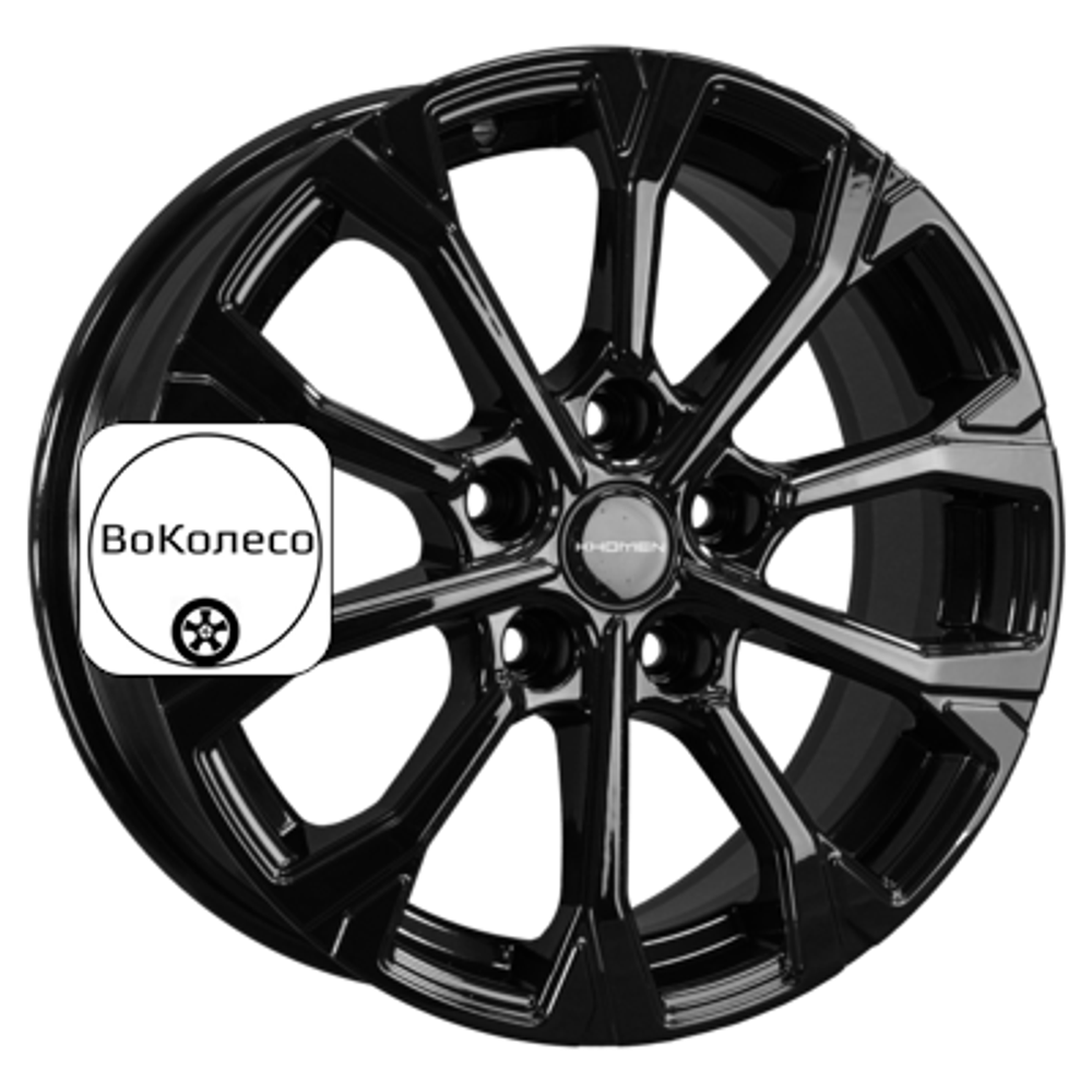 6,5x16/5x114,3 ET40 D66,1 KHW1605 (Qashqai/Tiida) Black Khomen Wheels