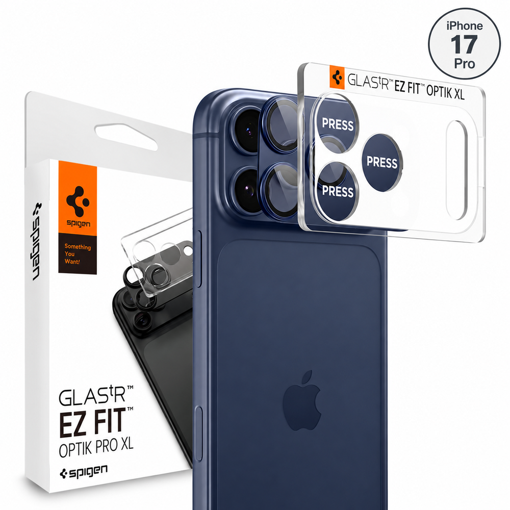 Защита камеры Spigen Glas.tR EZ Fit Optik Pro XL для iPhone 17 Pro Blue