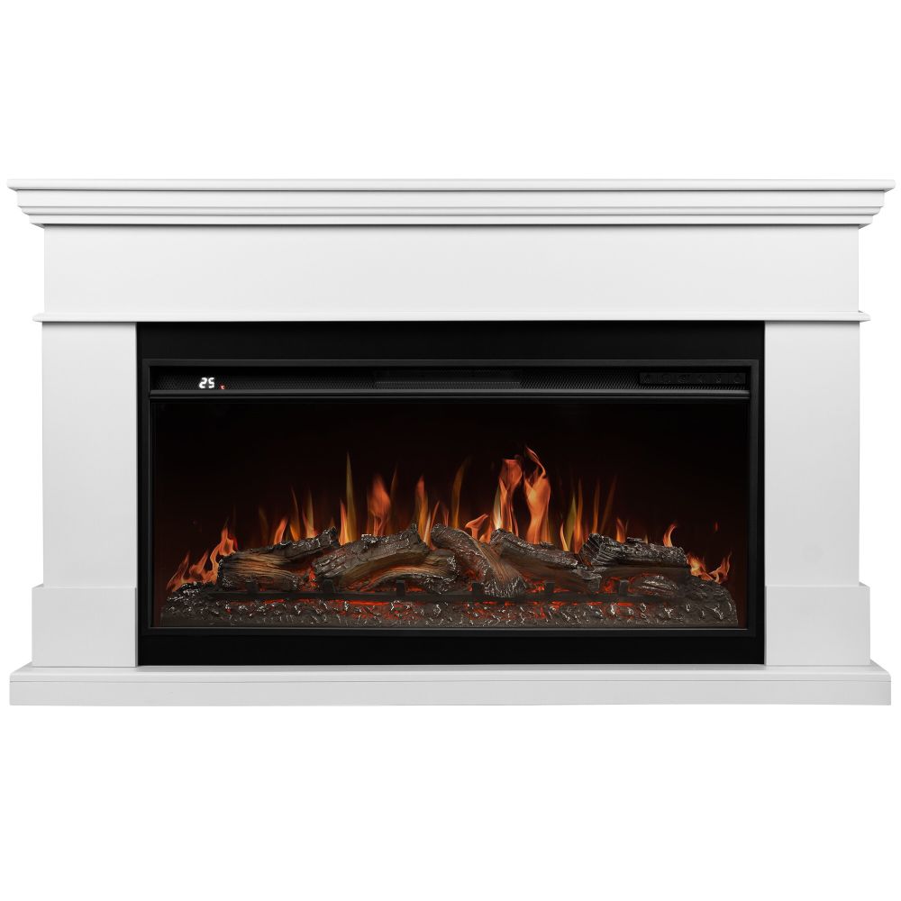 Каминокомплект: Очаг Royal Thermo Aurora RTFP/P-AR40LS, портал California 42/40/36, белый