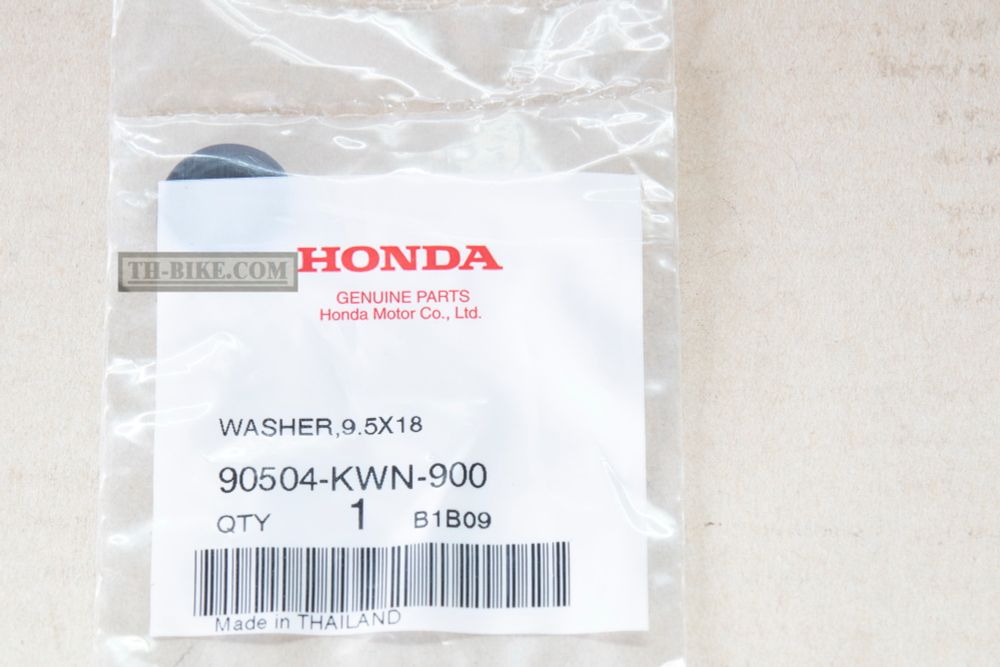 90504-KWN-900. WASHER, 9.5X18