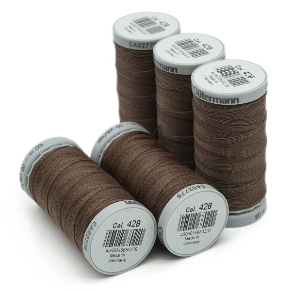 Нитки суперкрепкие Gutermann Extra Strong M782 №40 (100 метров), 5 кат. | 428 какао