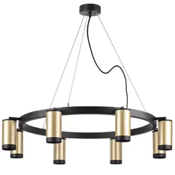 Люстра подвесная 8*GU10 LR01840837 черный/золото Rullo Lightstar