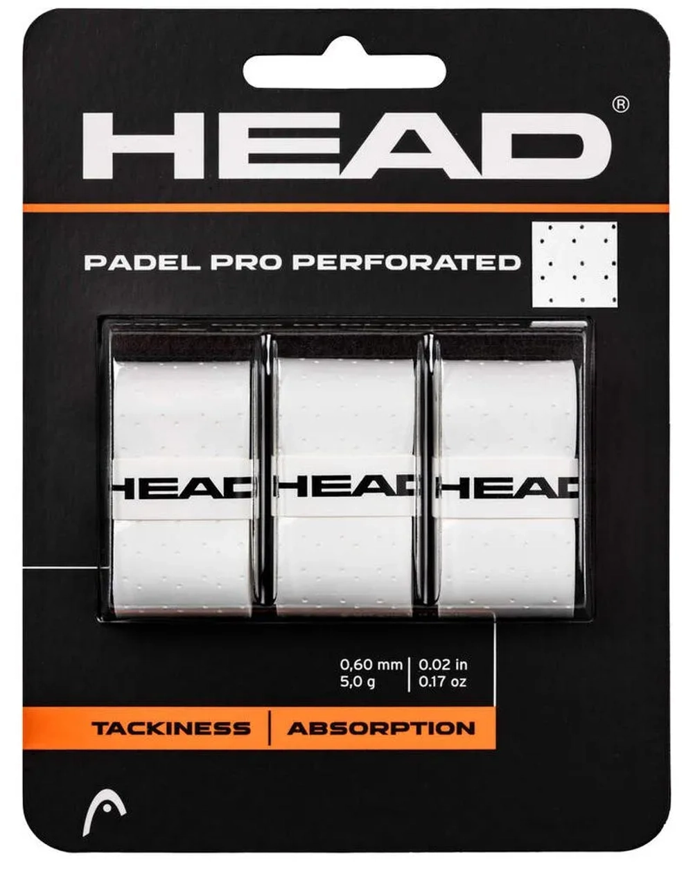 Намотки для падел Head Padel Pro Perforated 3P - white