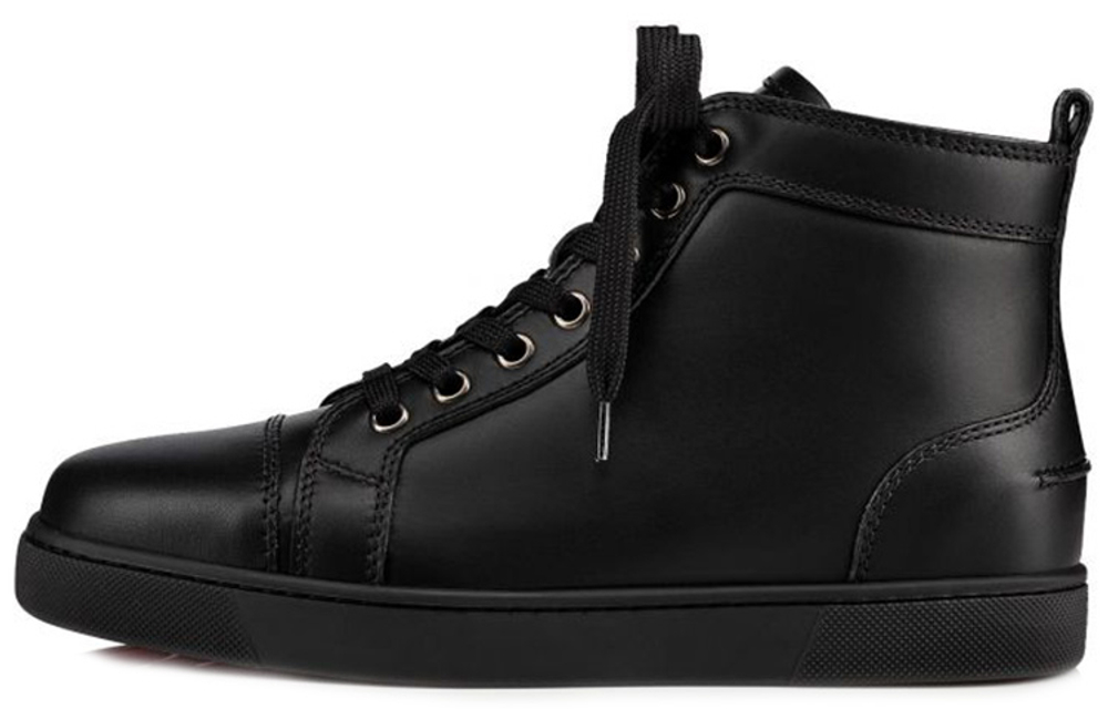 Christian Louboutin Louis Flat High Black Women"s