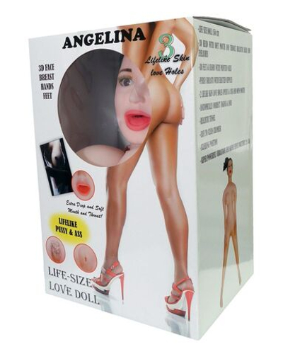 Надувная секс-кукла Angelina 3D (Цвет: телесный)