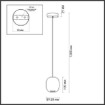 5060/1EA ODL Подвес GU10 4Вт 220В IP20 PENDANT