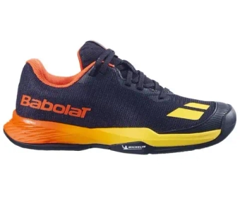 Детские Кроссовки теннисные  Babolat Jet Mach 3 Junior All Court - black/sunset
