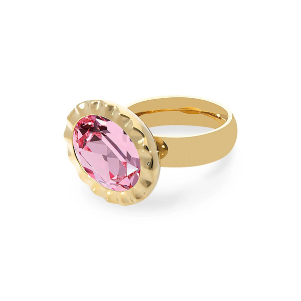 Кольцо Qudo TIVOLA UNICA big (G/P) Light rose 56 686648 размер 18