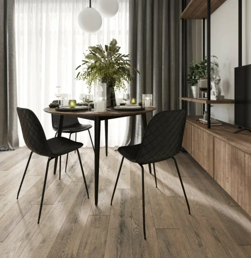 Каменный SPC ламинат AlixFloor City Line Дуб дымчатый темный