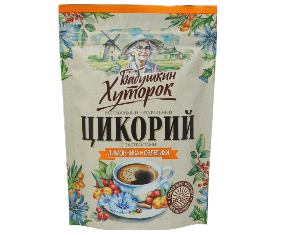 Цикорий порошок Бабушкин Хуторок с лимонником и облепихой ZIP 100гр