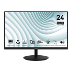 Монитор MSI PRO MP242A 23.8" 16:9 FHD (1920x1080) IPS Flat, 1ms, Speaker, 100Hz, Black