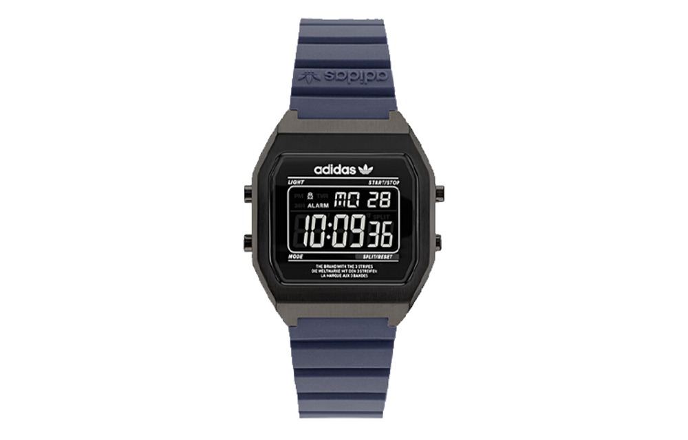 Adidas Originals STREET Wrist Watch Electronic Movement Resin Strap Black Dial Women"s Watch 50m Water Resistant