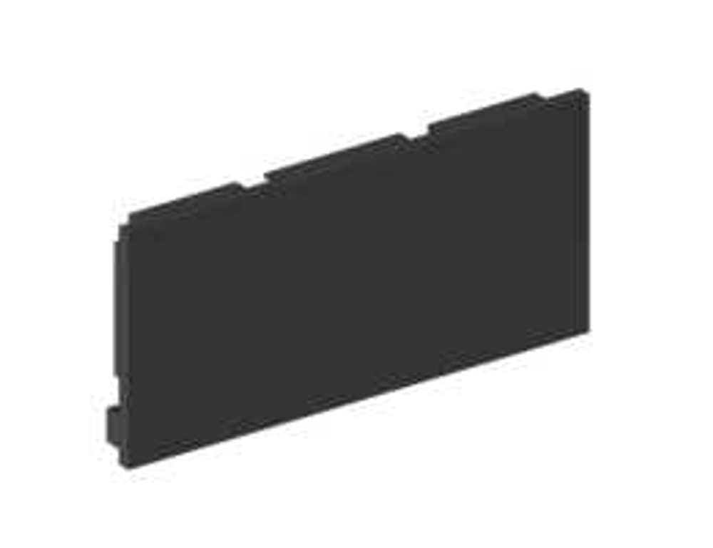 Заглушка боковая глухая для профиля DN18520,  из пластика,  цвет черный   Артикул: DNCAP18520RAL9005