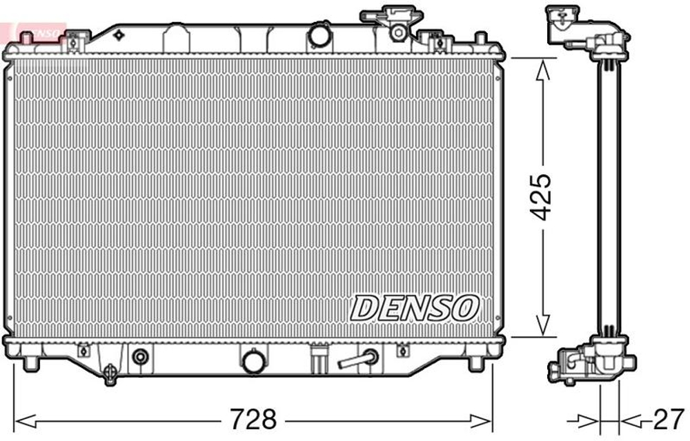 DENSO - DRM44041-DES - Hladnjak, hladenje motora