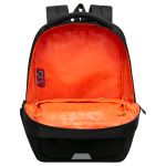 Рюкзак Grizzly, 29*41,5*18см, 2 отделения, 3 кармана, анатомическая спинка, черный-оранжевый