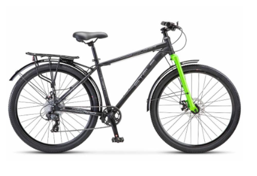 Велосипед 27.5" Stels Navigator-700 Курьер MD Z010 (2024) р.19" Черный матовый