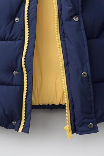 ZARA СТЕГАНЫЙ КОМБИНИРОВАННЫЙ ЖИЛЕТ WATER REPELLENT, КОРИЧНЕВЫЙ-СИНИЙ
