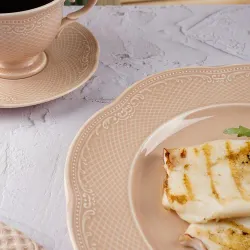 Тарелка d 27 см h3,2 см Aristocrat Peach Tea Noble [6]