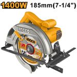 Циркулярная пила 1400Вт 185х20мм INGCO CS18538 INDUSTRIAL
