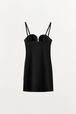 МИНИ-ПЛАТЬЕ ИЗ ПОЛИАМИДА С ЭФФЕКТОМ BODY SHAPE — ZARA