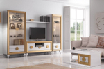 Витрина Cloe 2025 Disemobel Capuccino/Oro-10