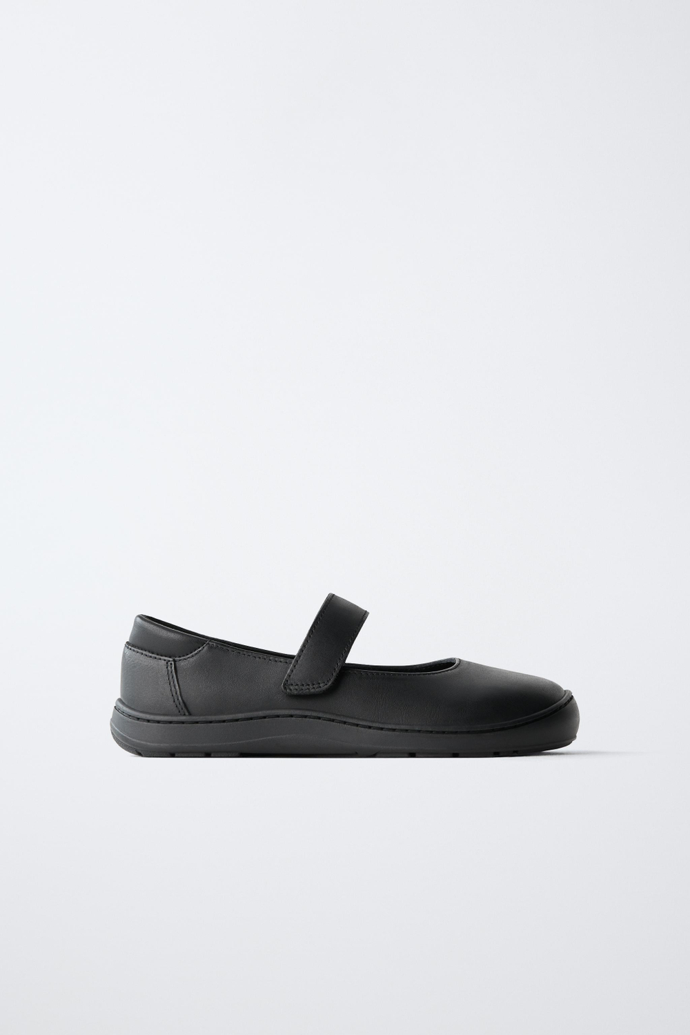 ZARA ШКОЛЬНЫЕ БАЛЕТКИ BAREFOOT, ЧЕРНЫЙ