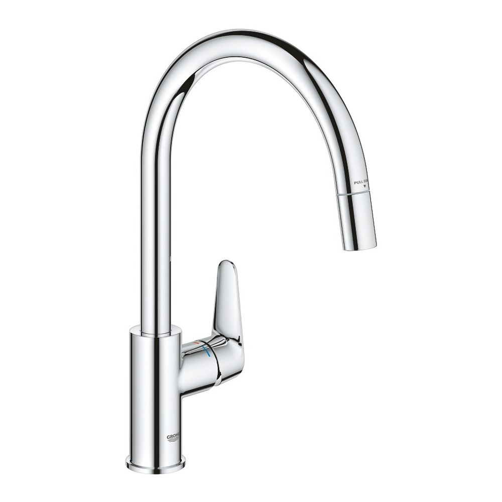 Сместель для мойки GROHE BauCurve однорычажный 1/2″, DN 15, хром (30547000) Сместель для мойки GROHE BauCurve однорычажный 1/2″, DN 15, хром (30547000)
