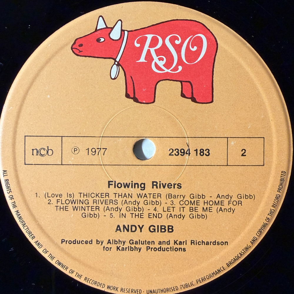 Andy Gibb ‎– Flowing Rivers (Скандинавия 1977г.)