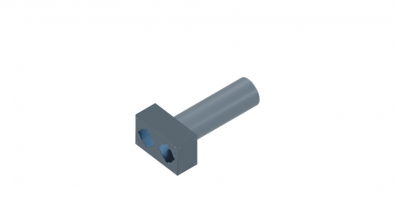 Flexag PWP-125/75x2 пленум вентиляционный прямой, D125, на 2 выxода, L=300 мм