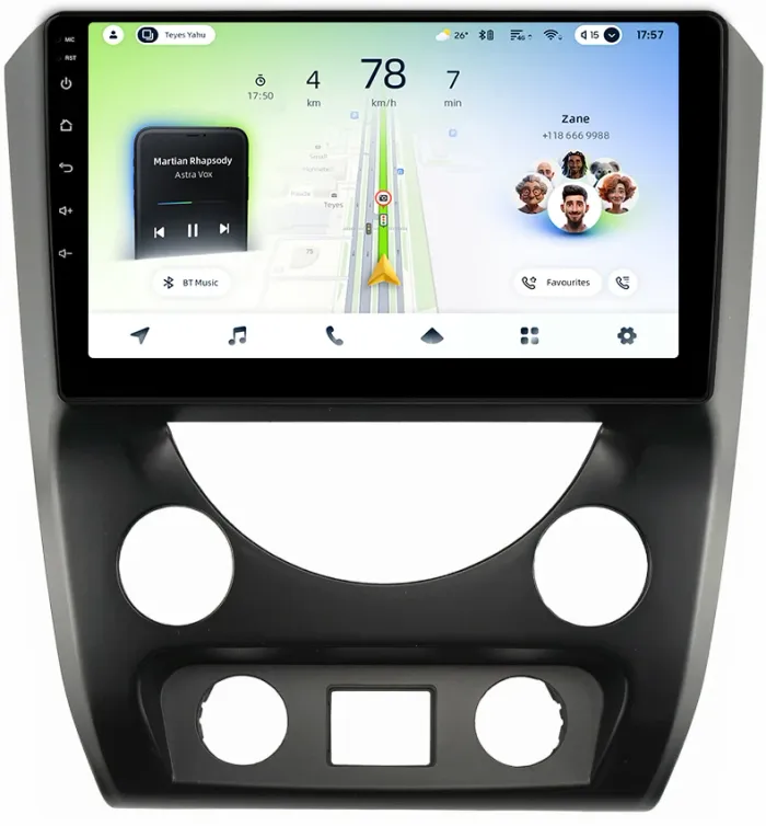 Магнитола для SsangYong Rexton 3 Y290 2012-2017 - Teyes CC4L-DTS монитор 9" IPS, Android 14, Быстрая, Snapdragon 662, CarPlay, 4G SIM-слот