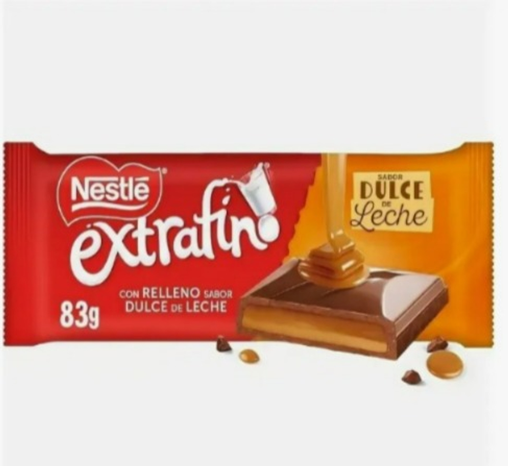 Шоколад Nestle Extrafino Молочный Dulce de Leche 83г*25шт