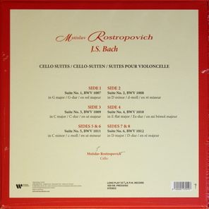 Mstislav Rostropovich / J.S. Bach — Cello Suites (Deluxe Edition Box Set)(4LP)