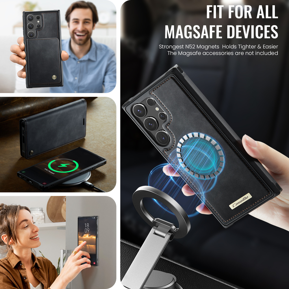 Чехол-кошелек CaseMe 2 in 1 MagSafe Samsung Galaxy S24 Ultra