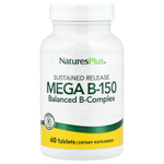 NaturesPlus, Mega B150, витамин B с длительным высвобождением, 60 таблеток
