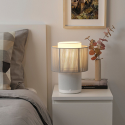 IKEA SYMFONISK  (ИКЕА СЙМФОНИСК)  -  База для громкоговорителя/лампы с Wi-Fi, белый/умный