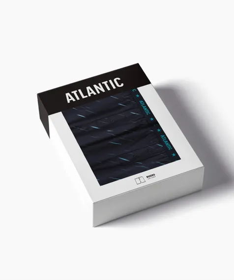 Трусы (2 шт) мужские семейные Atlantic 2MBX-085, хлопок, темно-синий
