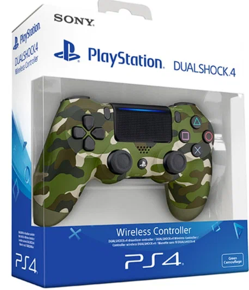 Sony DualShock 4 v2 (CUH-ZCT2E) зеленый камуфляж