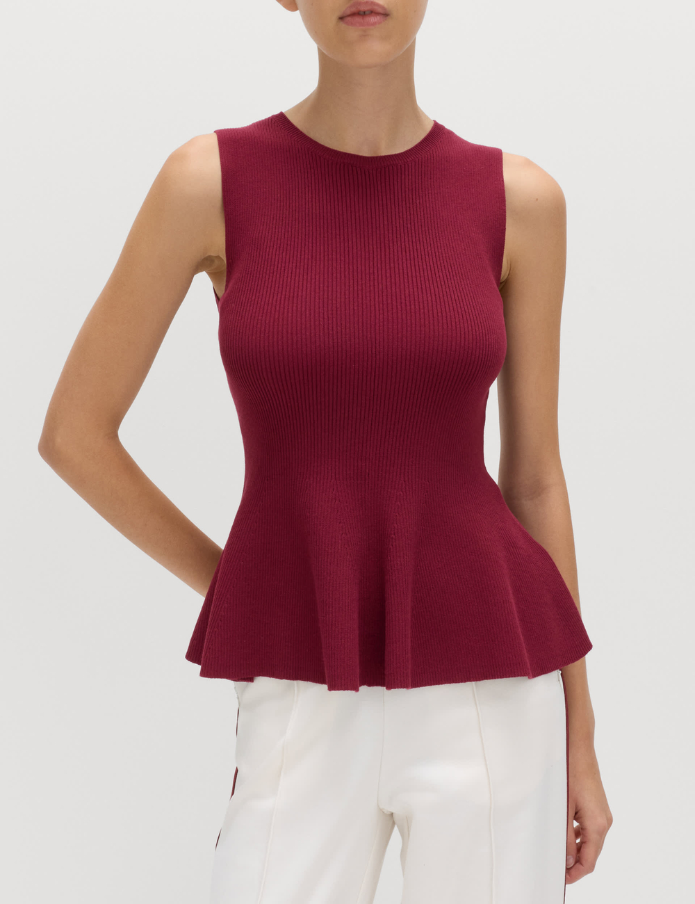 Блузка из ребристой вязки - Marks & Spencer