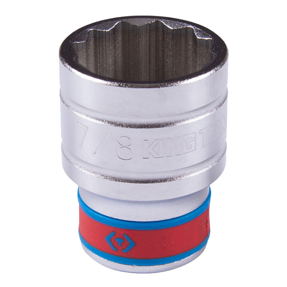 KING TONY (433028S) Головка торцевая стандартная двенадцатигранная 1/2", дюймовая 7/8"