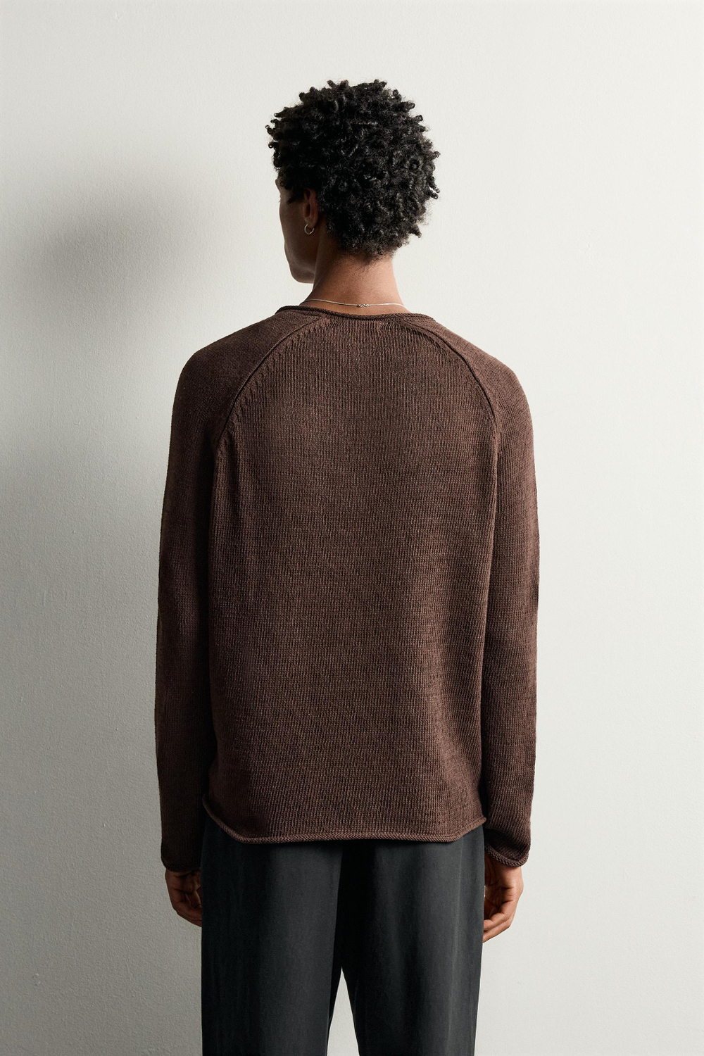 СВИТЕР REGULAR FIT С ВОРОТОМ ХЕНЛИ — ZARA