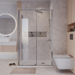 Душевое ограждение Niagara Nova NG-66-11A-A100-34 (110х100х195) прямоугольник,хром,дверь распашная,стекло прозрачное,2 места