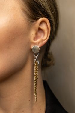 Серьги Серебрянная аура