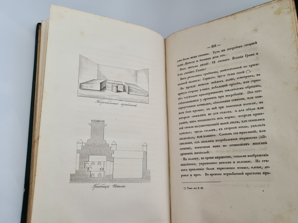 "Прогулки русского в Помпеи". А.Левшин. 1843г. - редкая книга