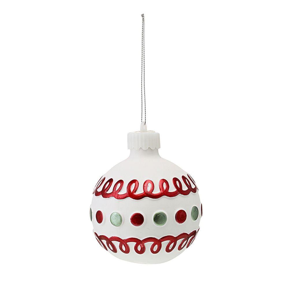 Набор ёлочных украшений с подсветкой Festive embroidery из коллекции New Year Essential, 4 шт.