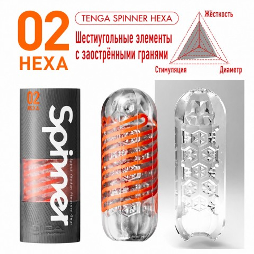 TENGA SPINNER Мастурбатор Hexa
