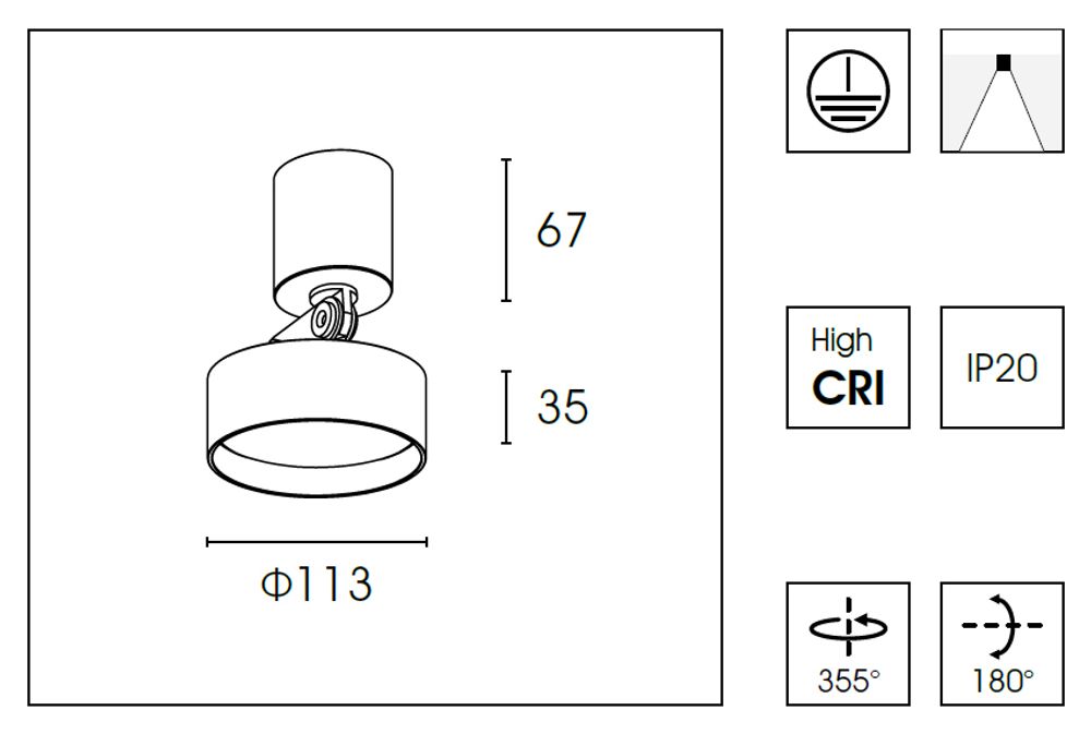 Спот WB8513DR d.11.3