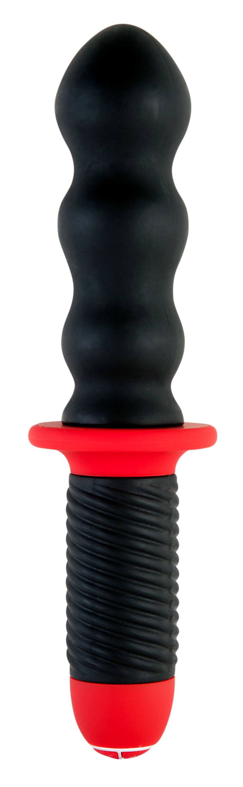 Анальный вибратор Black & Red by TOYFA, 10 режимов вибрации, водонепроницаемый, силикон, чёрный, 28