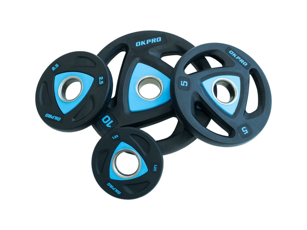 Диск олимпийский полиуретановый 5 кг OKPRO