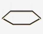Подвесной LED светильник восьмиугольный LP85-ARENA8-300 62Вт (сегмент 312 мм) 4000К 5704Лм черный 815х815х80мм DIOLUM